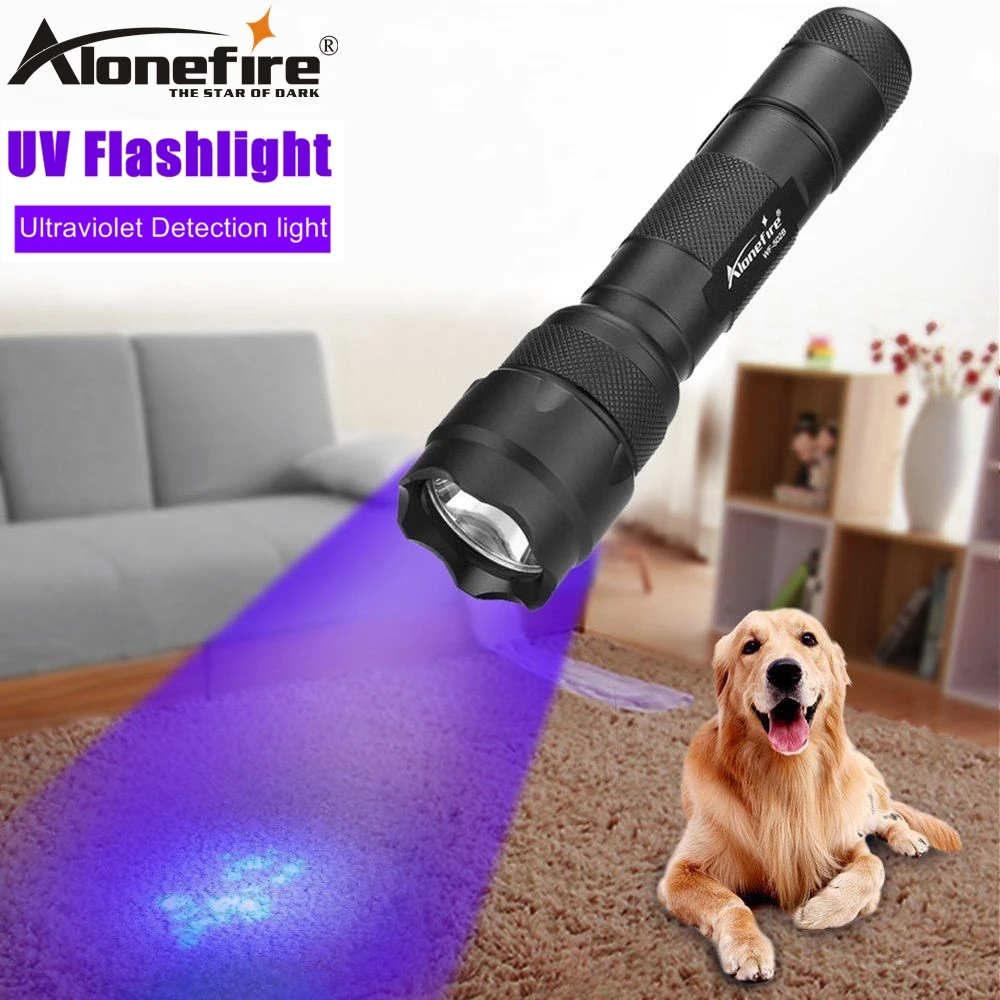 ALONEFIRE 502b 395 400nm Высокая мощность УФ светодиодный вспышка светильник руды id Деньги