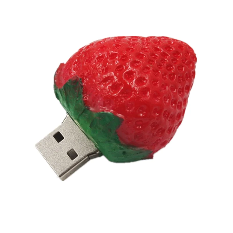 USB 2.0 Флеш-накопитель с фруктами, клубничками, 32 ГБ, USB флеш-накопитель, 4 ГБ, 8 ГБ, 16 ГБ, милая флешка, 64 ГБ, флеш-карта, Usb флешка, 128 ГБ, U диск - Цвет: USB 2.0