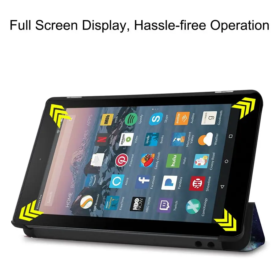 Умный чехол Trifold для Amazon Kindle Fire 7 2019 2017 с функцией автоматического сна/пробуждения