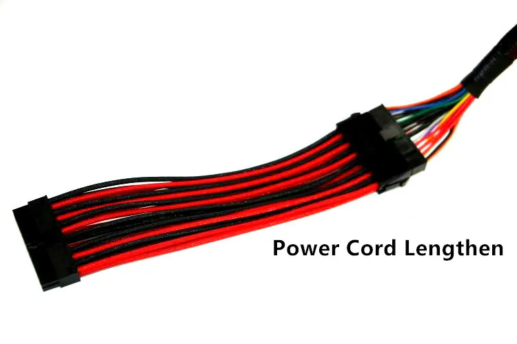 24 Pin ATX MATX PSU удлинитель 30 см 24PIN ATX/4 P 8P EPS/6 PCI E рукава питания|Кулеры и системы