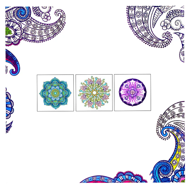 

New arrival Relieve Stress For Adult Painting Drawing Book 24 Pages Mandalas Kill Time colouring books
