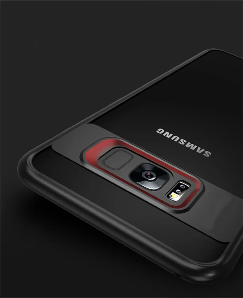 Противоударный чехол для samsung Galaxy S8 S9 плюс Note8 Дело Мягкие силиконовые ТПУ