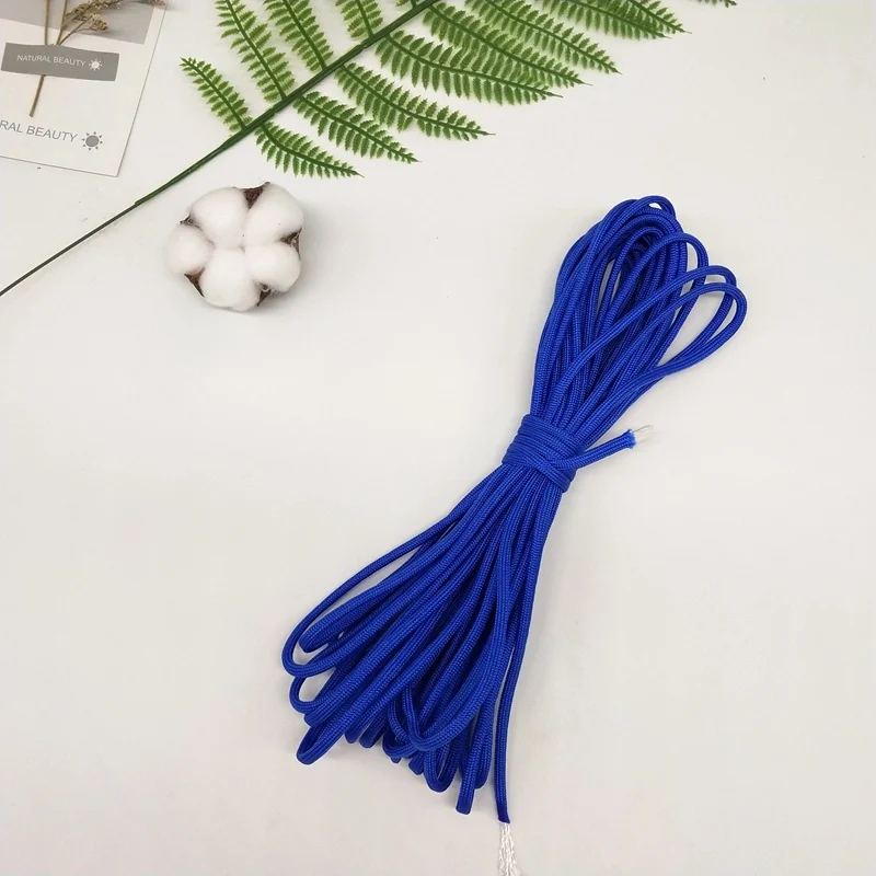 10 м/лот 4 мм ширина 7 канат ядро нейлон полиэфирные канаты скалолазание лодка Парусная линия шкив Веревка Одежда линия выживания парашют шнур