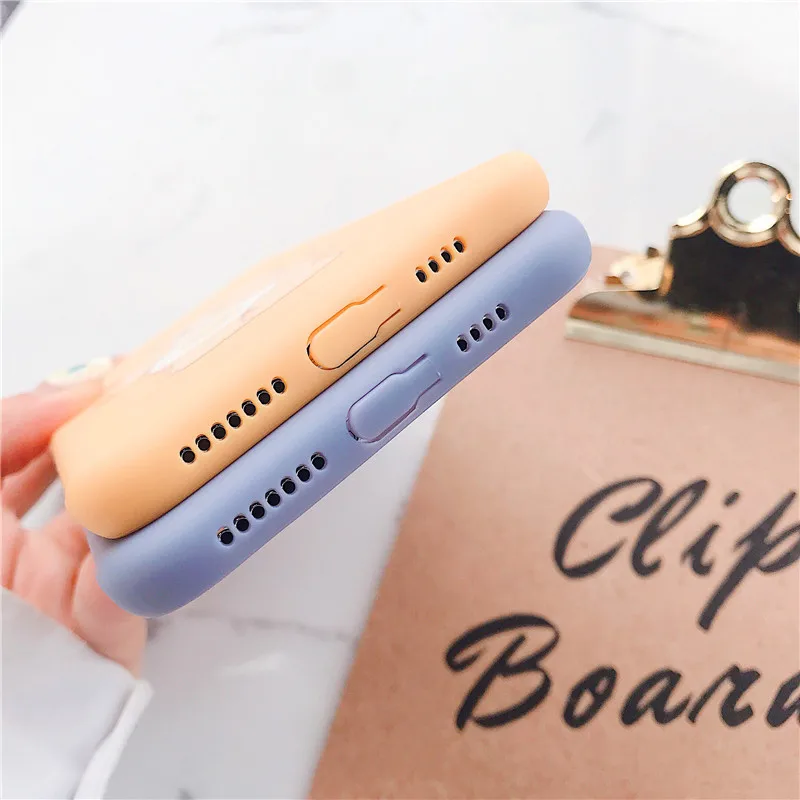 Корейский уход медведь радуга милый мультфильм чехол для Apple IPhone X XS Max Xr 8 7 6 s Plus