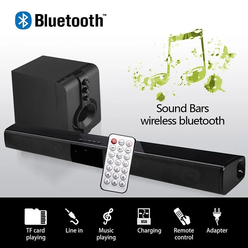 Портативная колонка Bluetooth peakers для компьютера 2 1 звуковая панель сабвуфер USB AUX MP3