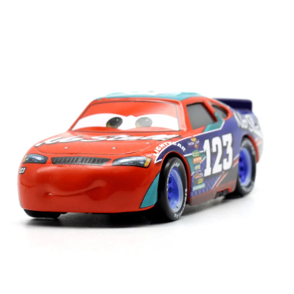 Disney Pixar тачки 3 1:55 ролевые No123 при погоде освещение McQueen литая металлическая Новая