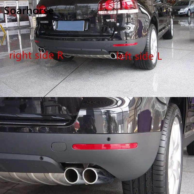 Soarhorse для Volkswagen Touareg 2002-2010 задний бампер Красный отражатель светильник 7L6945106A 7L6945105A