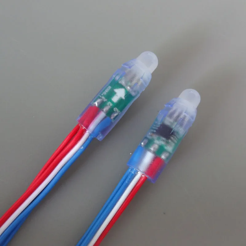 Пиксельная светодиодная смарт гирлянда WS2811 5 В 12 мм 100 шт./лот RGB полноцветный