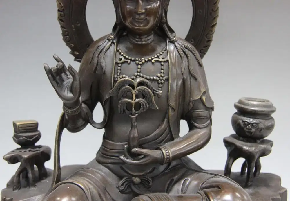 Бесплатная доставка 16 медные бронзовые Писания свободы Гуаньинь Кван Инь