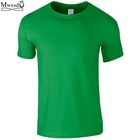 Мужская хлопковая футболка, однотонная Повседневная футболка с круглым вырезом, лето 2019