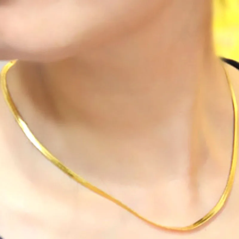 Gold flat snake chain Clearance