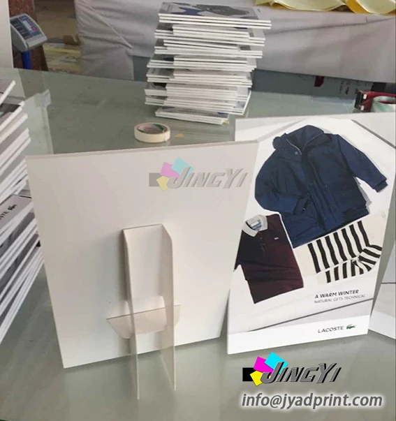 Пользовательские печатные настольные рекламные знаки или КТ с мольбертом|coroplast