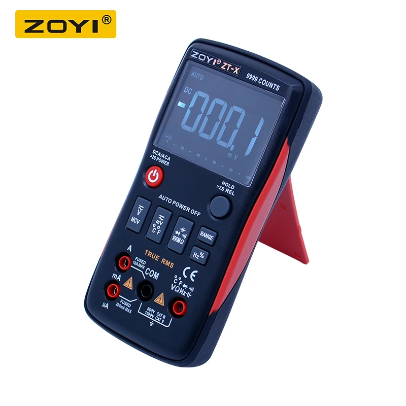 ZOYI ZT-X Digital Multimeter ac dc voltmeter true rms auto range multimeter with NCV DATA HOLD LCD backlight display