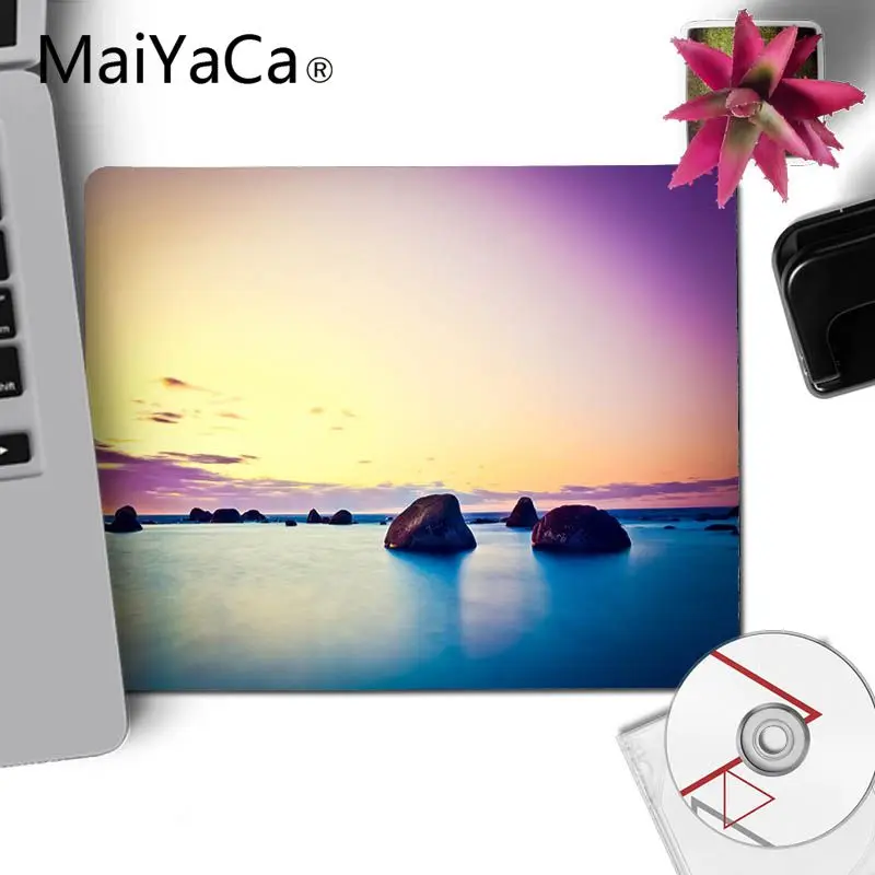 

MaiYaCa Seaside scenery Laptop Computer small Mousepad Rubber PC Computer Gaming mouse pad anime mousepads Decorate Your Desk