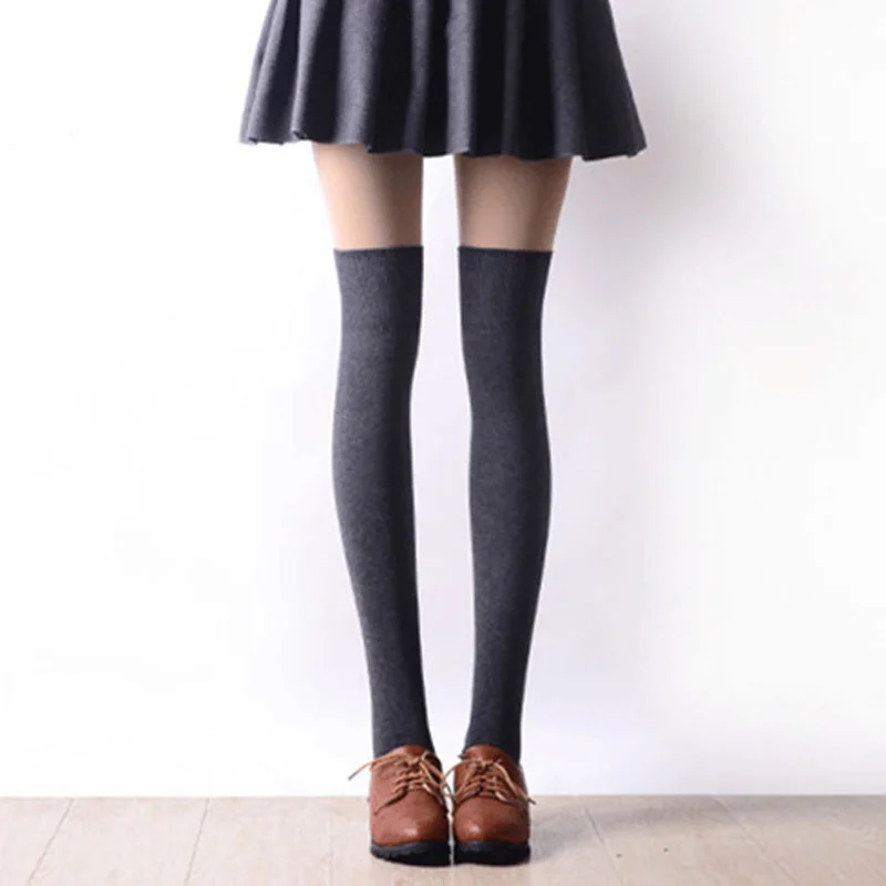 Новинка 2017 модные высокие носки сексуальные чулки для женщин хлопковые выше