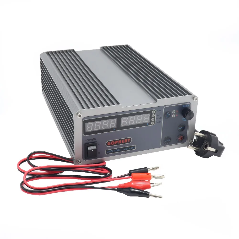 Gphert CPS-1660 16V 60A Цифровой Регулируемый источник питания постоянного тока импульсный источник питания