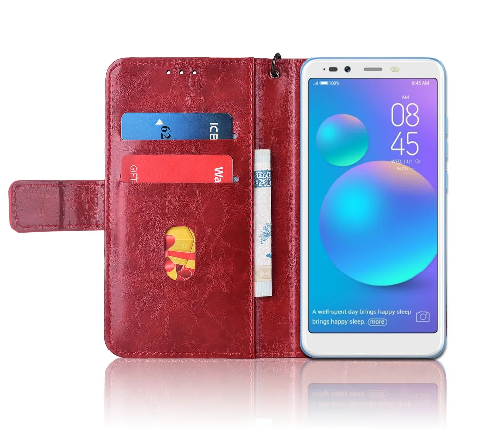 Чехол-книжка для Tecno POP 1S Pro чехол-бумажник роскошный чехол с подставкой и ремешком