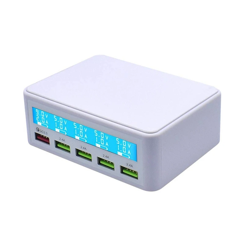 Быстрая зарядка Qc 3 0 Смарт 5 портов Usb зарядное устройство адаптер питания станция