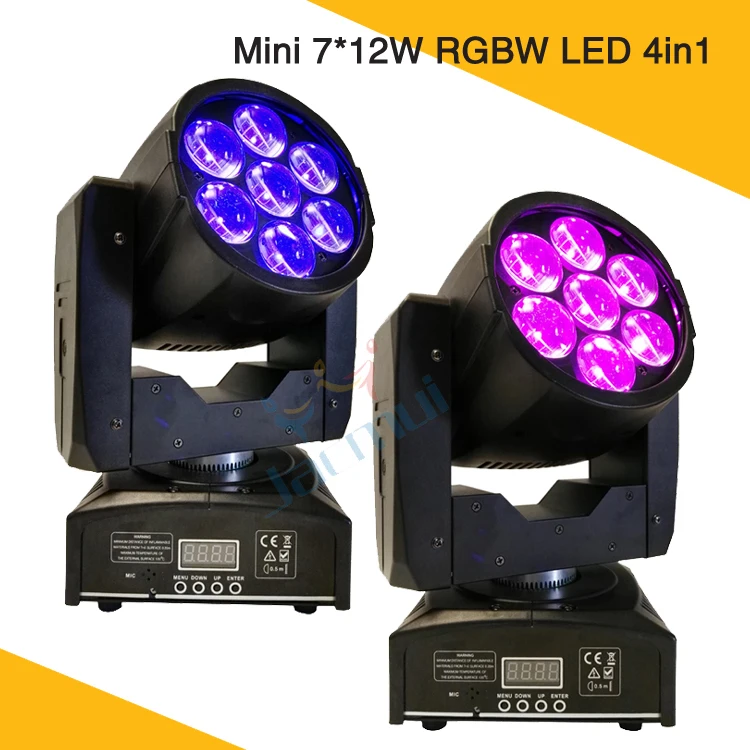 (2 шт./лот) Мини Led Moving Head Wash Light Zoom функция DJ мобильное оборудование для ТВ шоу