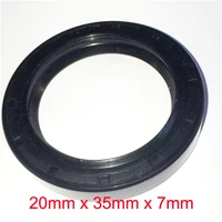 20mm x 35mm x 7mm black tc nbr nitrile rubber double lip oil seal