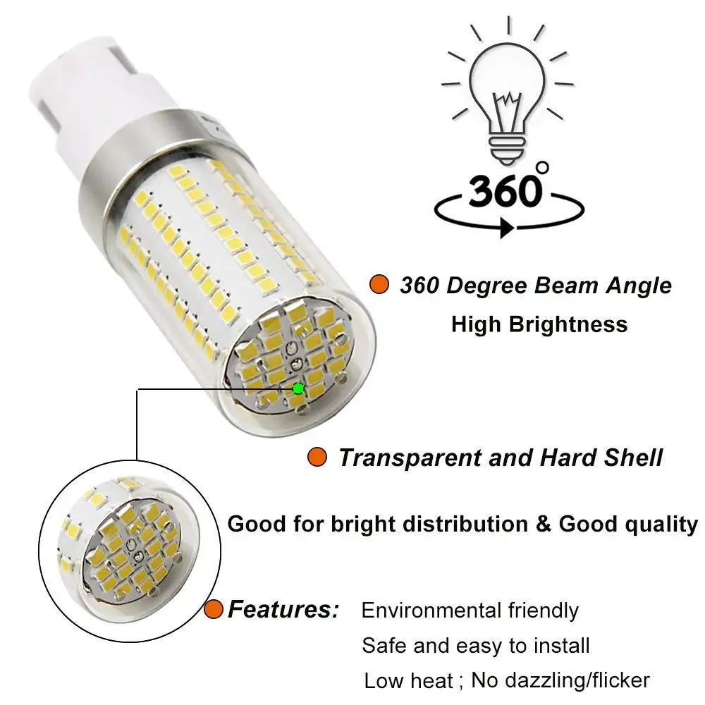 15 Вт G12 120 шт. супер яркий 2835 SMD светодиодный светильник AC85 265V 150 сменные