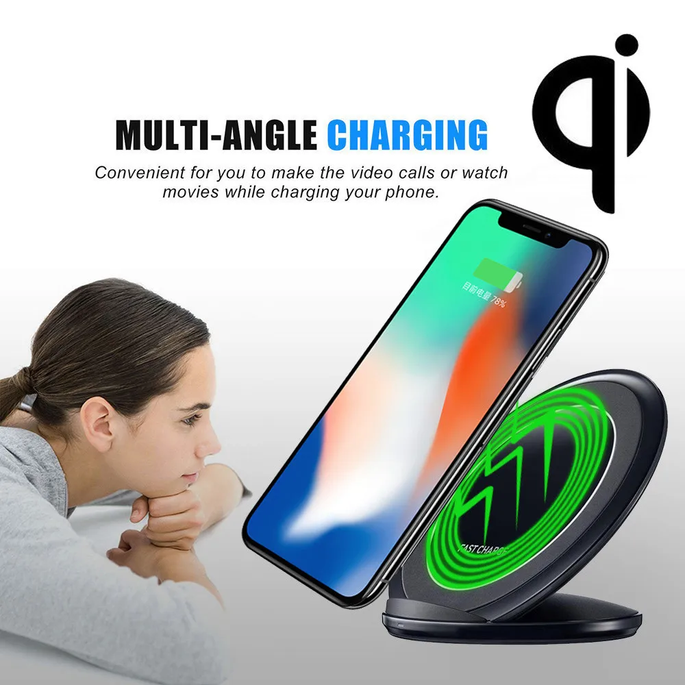 Новый мобильный телефон беспроводное быстрое зарядное устройство для Iphone 8 / Plus X
