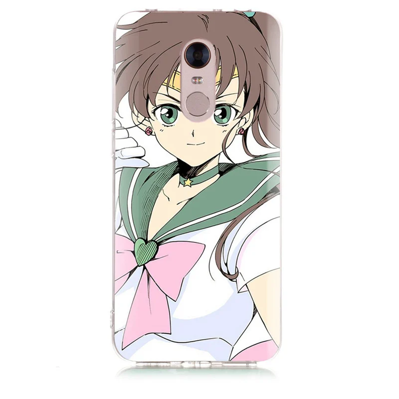 For Xiaomi Redmi 4X Note 3 Mi A1 4 Pro 4A 5 6 6pro 5A 6A TPU Colorful Sailor Moon Peacock Pattern Case D034 |