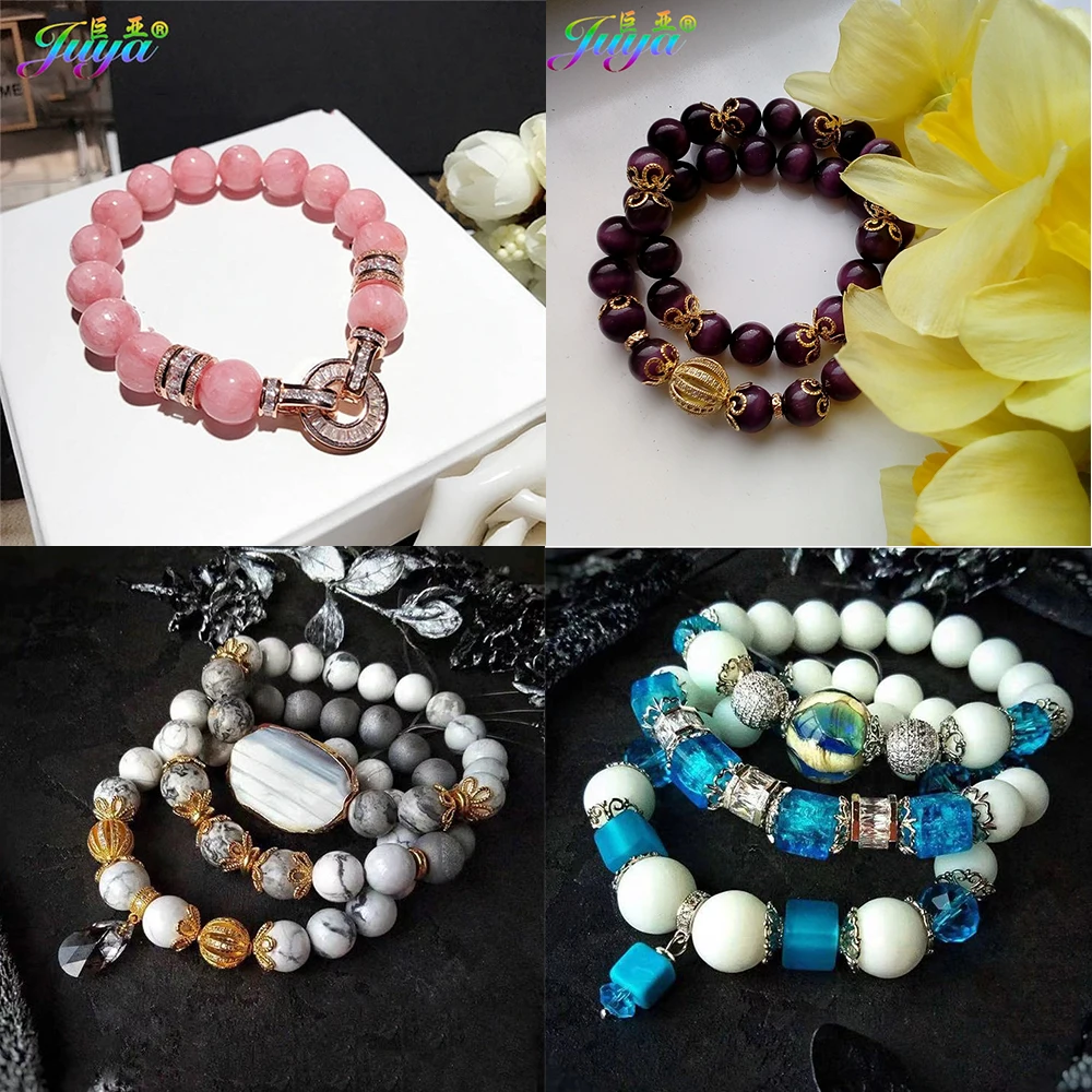 Бусины Juya для изготовления ювелирных изделий сделай сам полые металлические