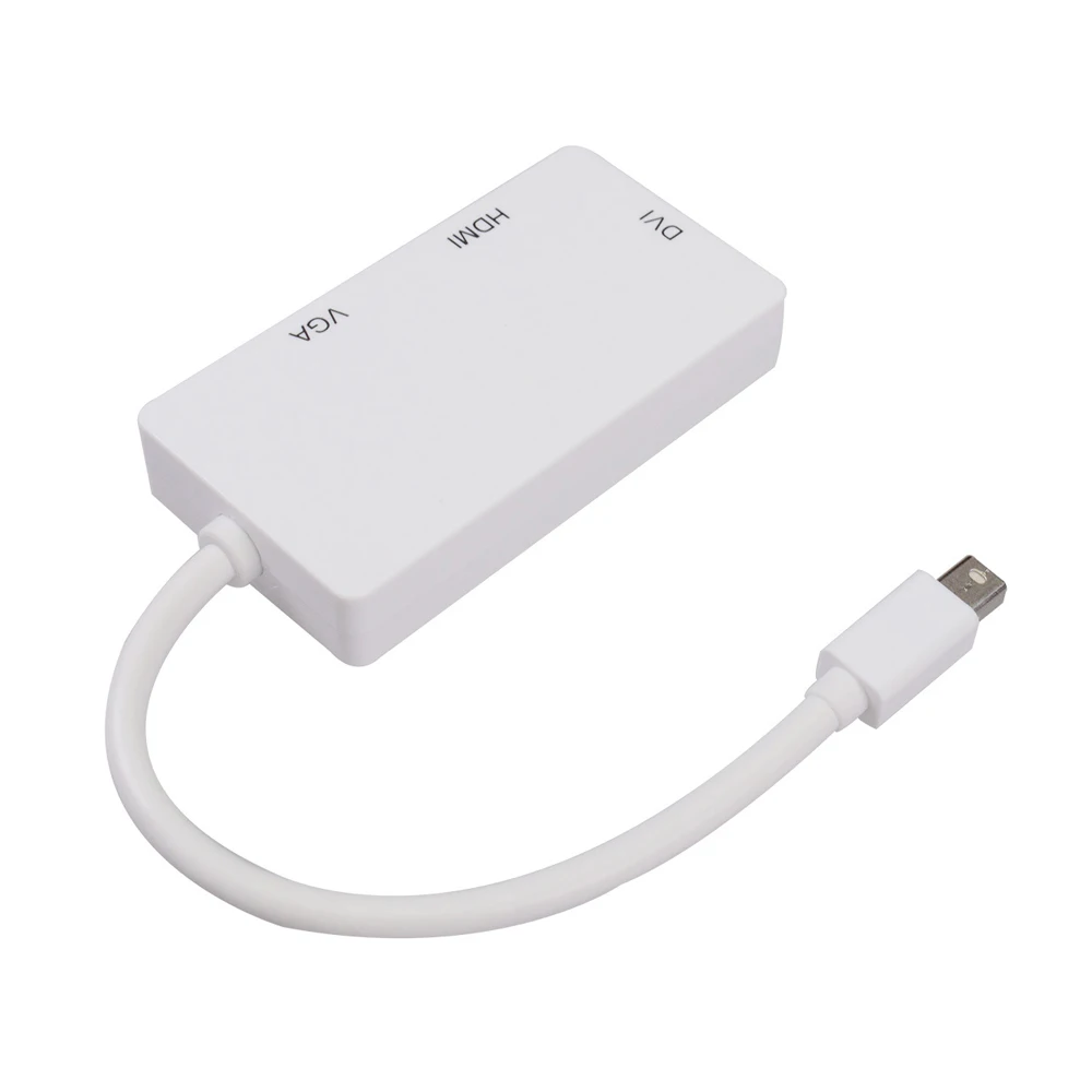 ARYAGO 3-в-1 mini Displayport Thunderbolt к DVI VGA HDMI конвертер Кабель-адаптер для iMac Mac Mini macBook Pro
