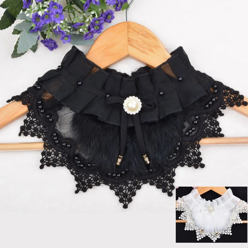 

Free shipping New Arrival Autumn Decoration Chiffon Collar All-match Muffler Winter False Collar