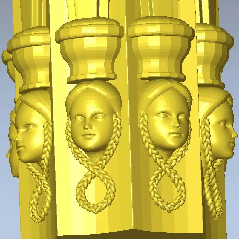 Высокое качество новая 3D модель для cnc мебель украшения резная фигурка