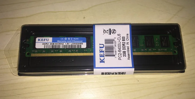 Оперативная память DDR2 2 ГБ 800 МГц intel для настольных ПК без ECC (INTEL & AMD) Высокая
