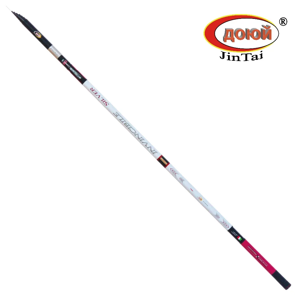 2013 5B INVINCIBILE SILVER strong POLE CARBON Удилище ДОЮЙ JinTai телескопическое без колец. Тест 5 25гр.