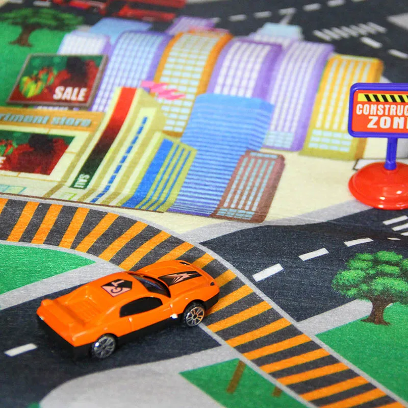 Nashan play mat пазл коврик tapis jeux voiture enfant jeu хлопок пазлы ковер для машинок дети детский