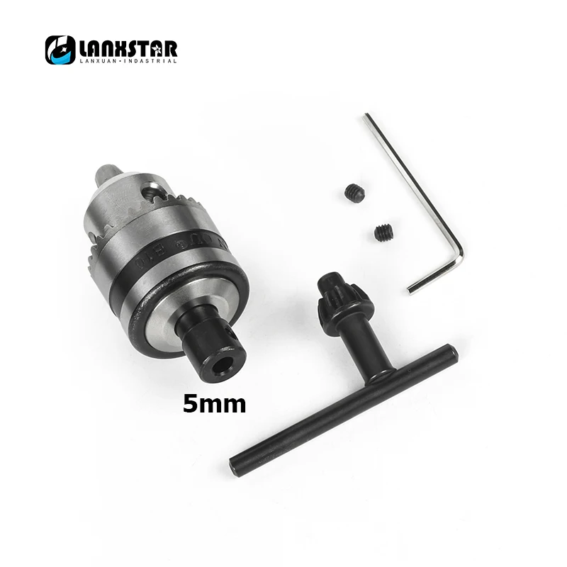 Lanxstar Chuck0.6-6 мм монтажный блок B10 зауженные Chuck Strap4/5/6/8 мм Подключение Сталь втулка вала двигателя ключ Мощность инструменты