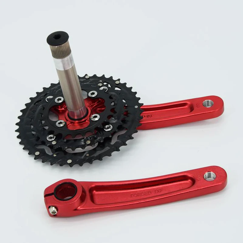 Алюминиевый сплав 24-32-42T MTB велосипедный Кривошип BCD коленчатый Набор 30 скоростей велосипедная цепь Кривошип набор с BB для велосипедного кривошипа