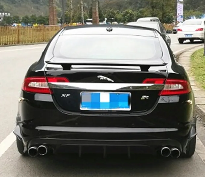 Для Jaguar XF надрезаемая подкладка, ABS задний праймер спойлер Автомобильный багажник губы Авто загрузки Спойлеры-крылья для Jaguar XF 2012 2013