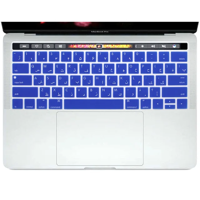Арабский силиконовый чехол для клавиатуры США Apple Macbook Pro 13 3 дюйма A1706 и 15 4 A1707 (2017