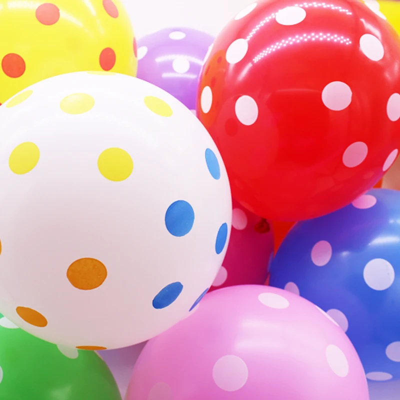 50 шт. латексные воздушные шары в горошек 12 дюймов|balloon balloon|balloon for partyballoons wedding |
