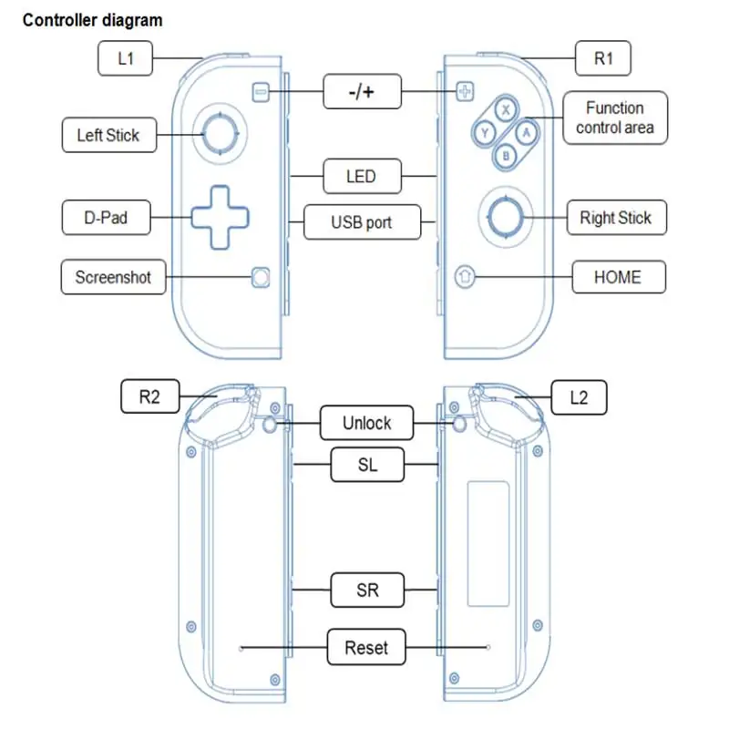 

2019 Wireless Bluetooth Gamepad Pro game controller for Nintendo Switch for left and rightConsole switch Gamepad Joystick