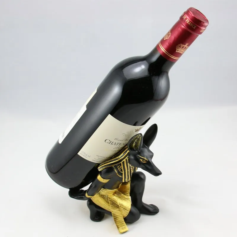 Подставка для вина Anubis God из смолы Лучший держатель винных бутылок с животными
