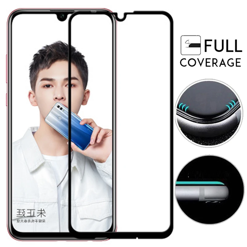 Закаленное стекло с полным покрытием для Huawei P Smart Защитная пленка экрана 9H