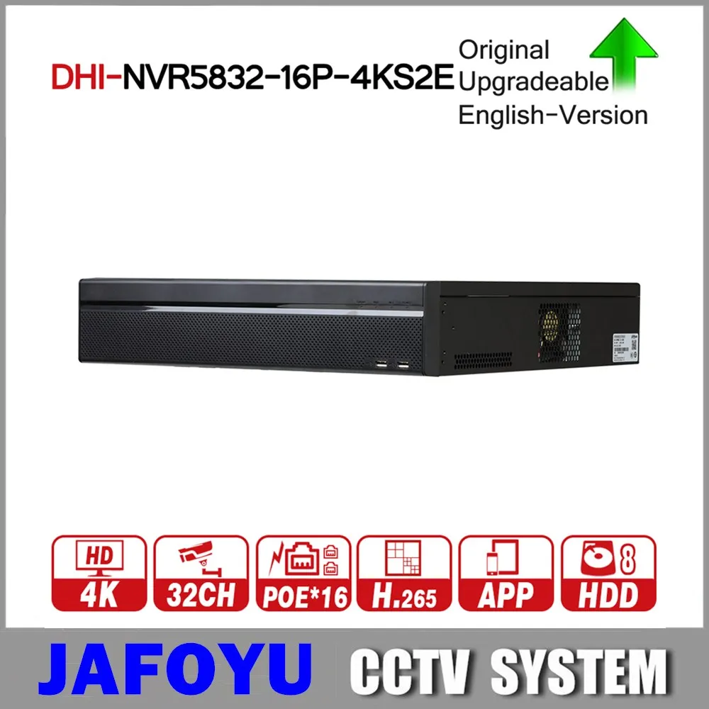 DH NVR5832-16P-4KS2E 16 e-POE 800M MAX H.265 NVR 32Channel 2U 16PoE 4K&ampH.265 Pro Network Video Recorder For CCTV System onDH NVR5832-16P-4KS2E 16 e-POE 800M MAX H.265 NVR 32Channel 2U 16PoE 4K&ampH.265 Pro Network Video Recorder для системы вид