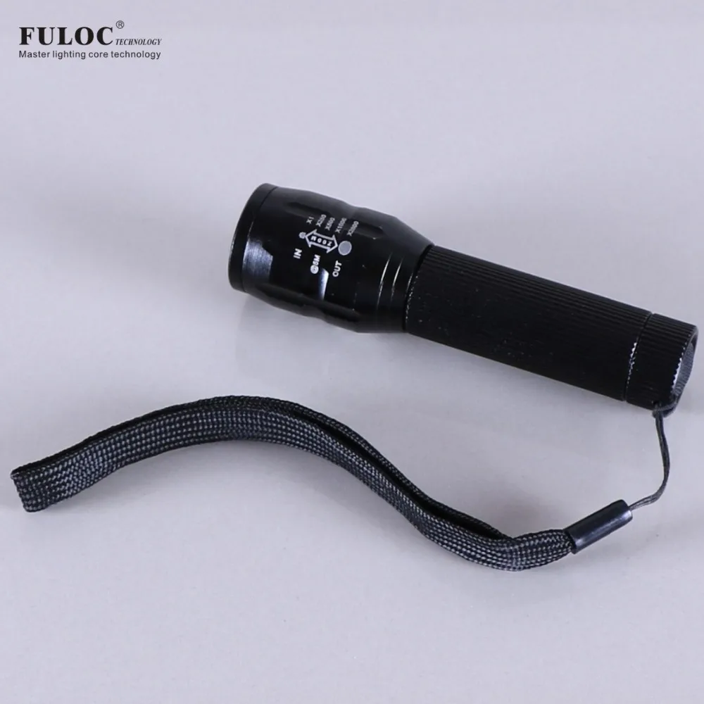 Fuloc Масштабируемые светодиодный фонарик водонепроницаемый фонари светодиодные