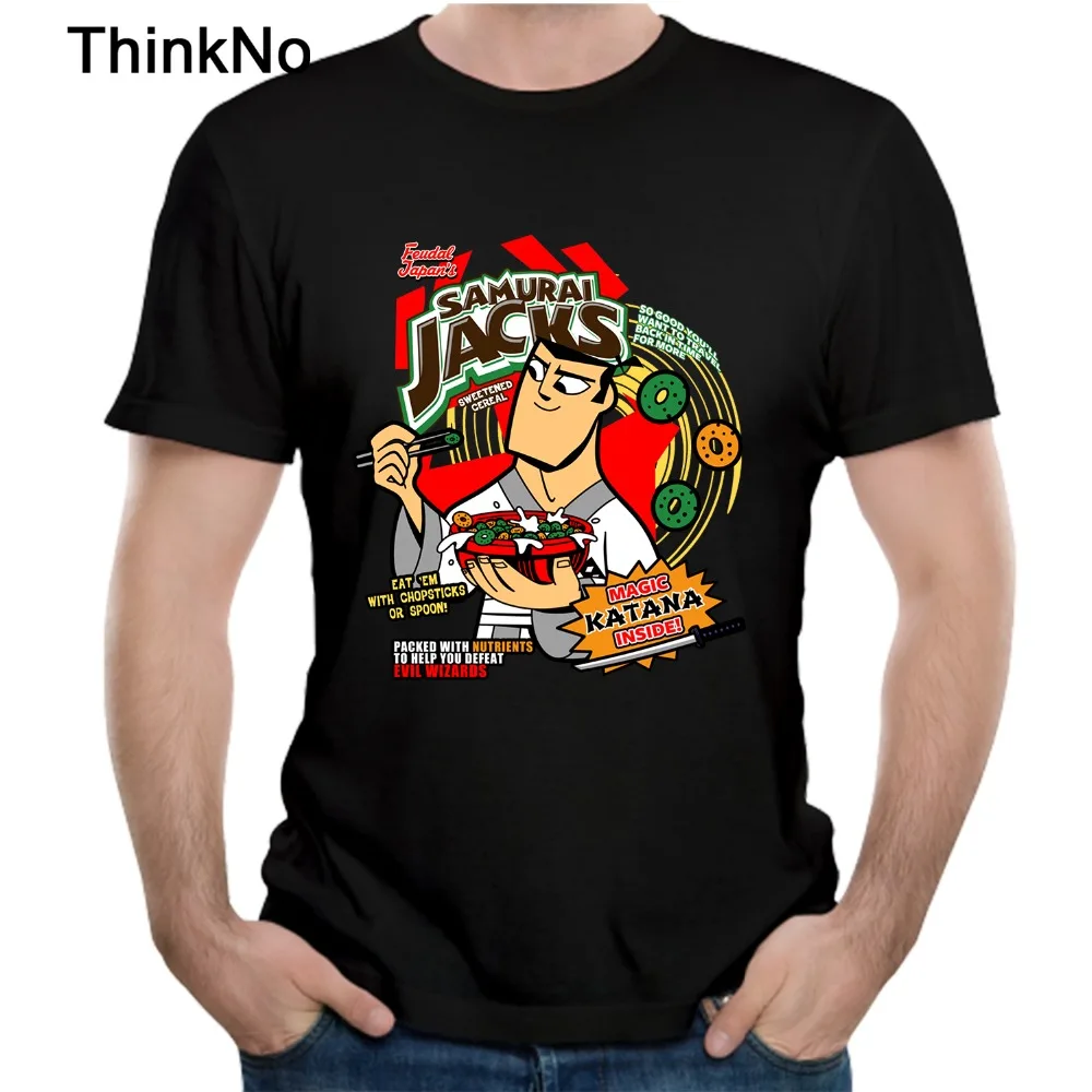 Футболка из чистого хлопка для мужчин Samurai Jack футболка японского аниме плюс