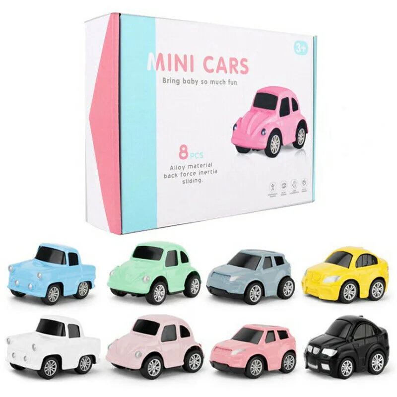 8pcs mini cars Большой игровой коврик для городской дороги, игровой ковер для детей, игровой ковер, 18 шт., гид, 8 шт., мини/милый коврик для ползания в машинки - Цвет: 8pcs mini cars