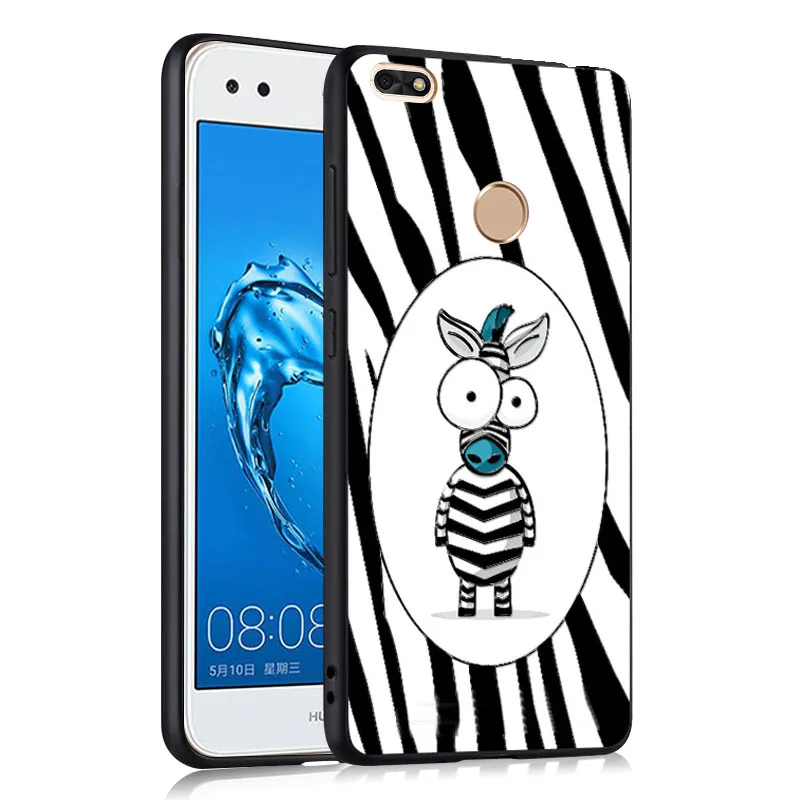 Huawei y6 Pro 2017 Case 3D Relief Painting Silicone Soft Back Cover For nova lite Cartoon p9 mini |