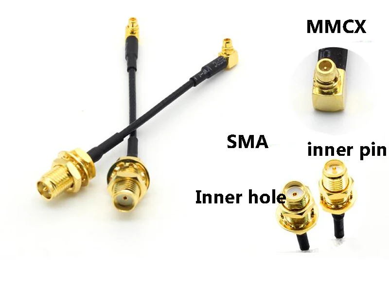 Соединительный кабель PandaRC MMCX в SMA/RP-SMA женское внутреннее отверстие/контактный