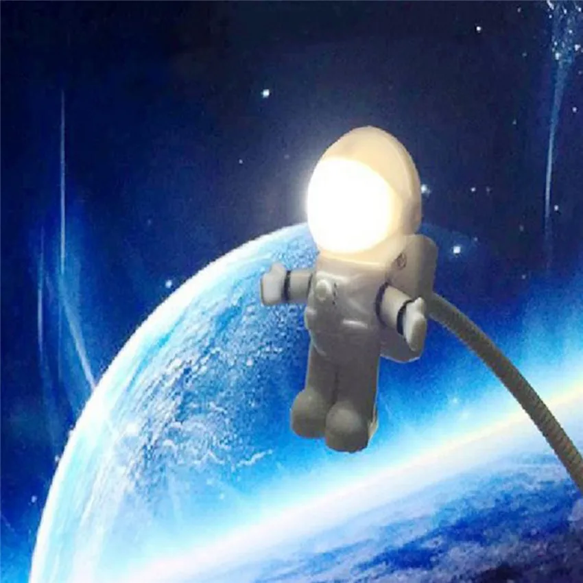 Холодный Новый космонавт умный USB светодио дный светодиодный регулируемый