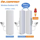 Comfast 2-5 км 2,4 ГГц и 5,8 ГГц 150 300 Мбитс открытый беспроводной мост CPE маршрутизатор усилитель сигнала Wi-fi Booster Extender Repeater CPE